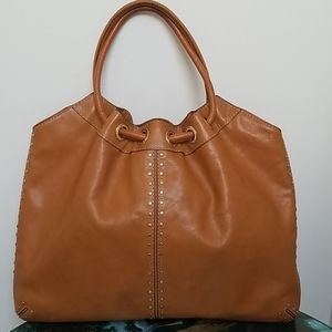 Michael Kors Astro leather large hobo bag.
